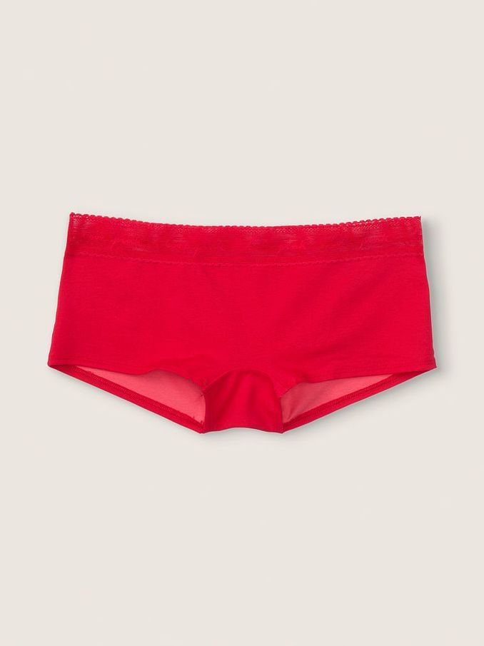 Red Fury Cotton Logo Short Knicker (P66137) | €4