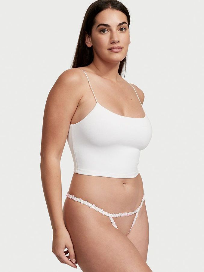 VS White Secret Garden Crotchless Panty (P68994) | €5