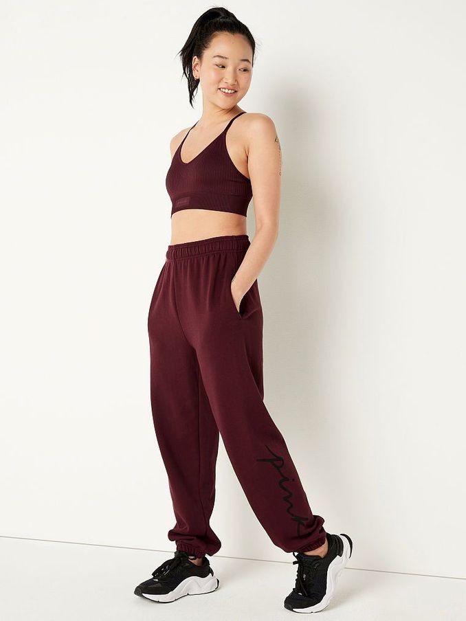 Luscious Plum Script Logo Everyday Lounge Campus Pant (P69374) | €11