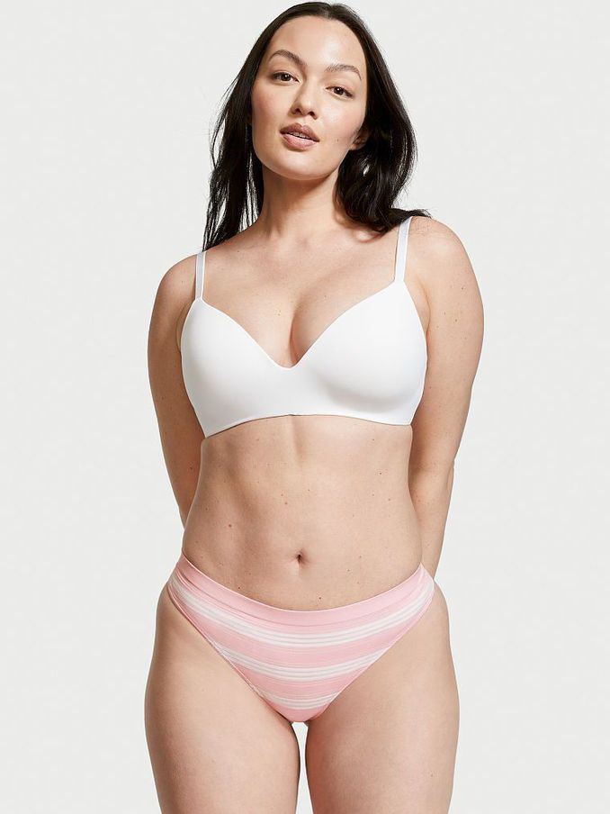 Pink Flora Seamless Thong Knickers (P73240) | €4