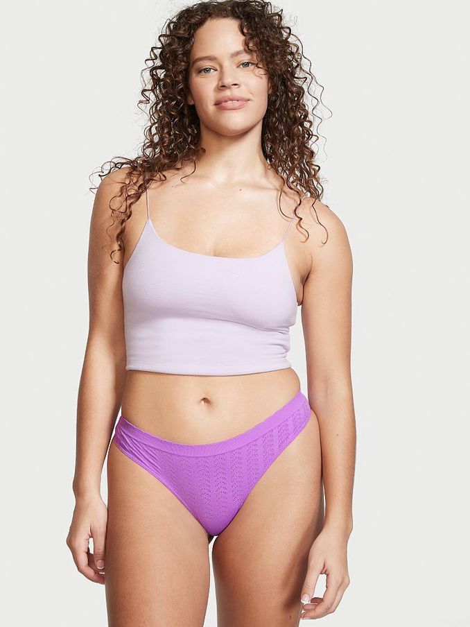 Violet Halo Purple Seamless Thong Knickers (P73241) | €4
