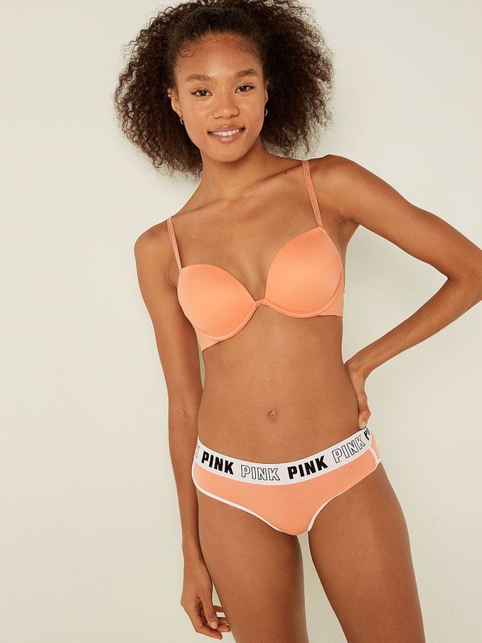Coral Cream Orange Add 2 Cups Smooth Push Up T-Shirt Bra (P74769) | €11