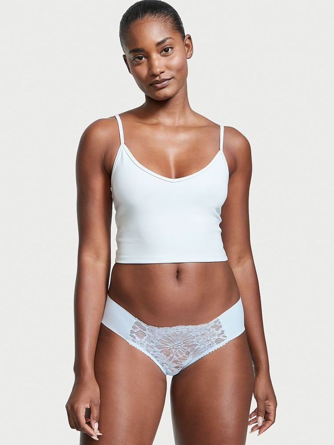 Purity Blue Lace No Show Cheeky Knickers (P74840) | €4