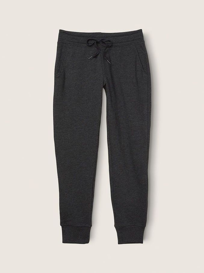 Pure Black With Brushed Shine Gradient Logo Everyday Lounge Jogger (P75443) | €17