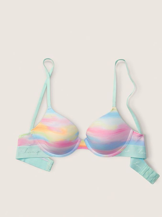 Pink Bubble Sunset Wear Everywhere T-Shirt Lightly Lined Bra (P75510) | €10