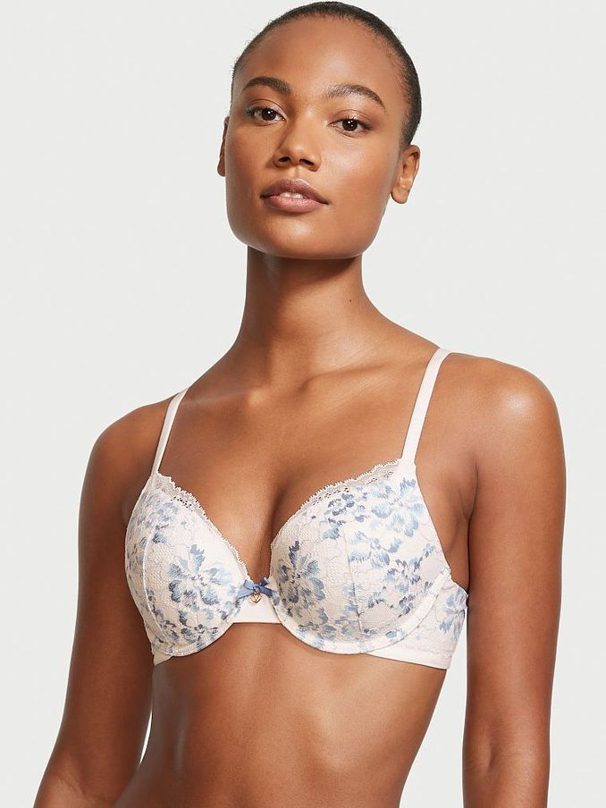 Coconut White Ombre Lace Full Cup Push Up Bra (P75542) | €27