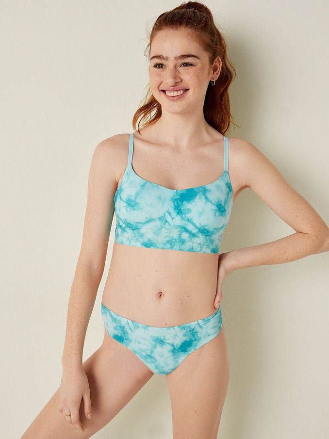 Tie Dye Blue Period Thong Knicker (P75756) | €3