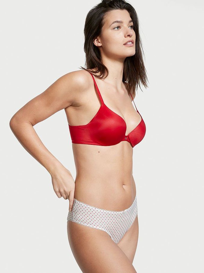 Mini Dots White Bow Ouvert Cheeky Knickers (P75768) | €5
