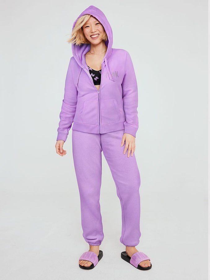Purple Petal With Shine Logo Everyday Lounge Perfect FullZip (P76125) | €22