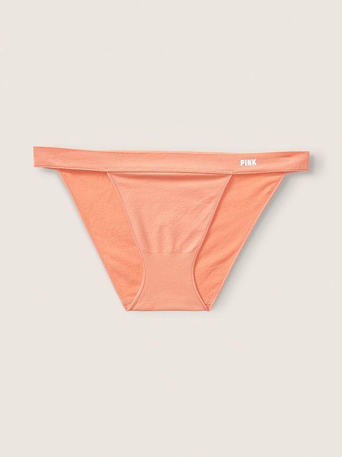 Coral Cream Orange Seamless Bikini Knickers (P76126) | €3