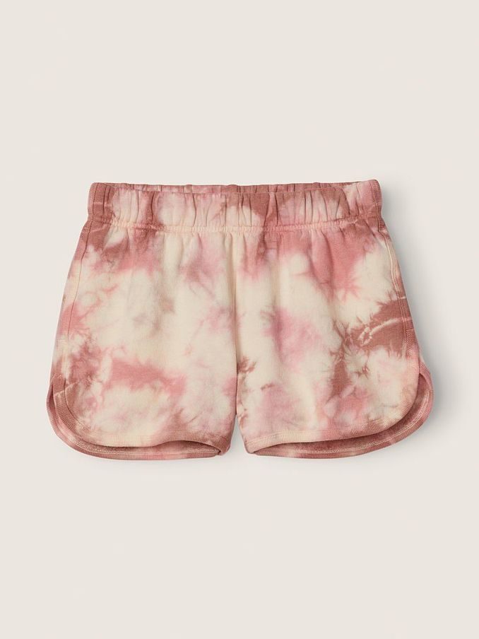Light Ivory Mosaic Tie Dye Varsity Short (P76694) | €11
