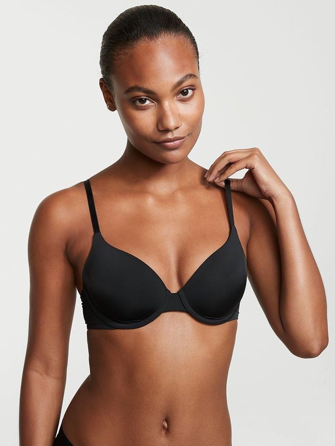 Black Smooth Lightly Lined Full Cup T-Shirt Bra (P77052) | €11