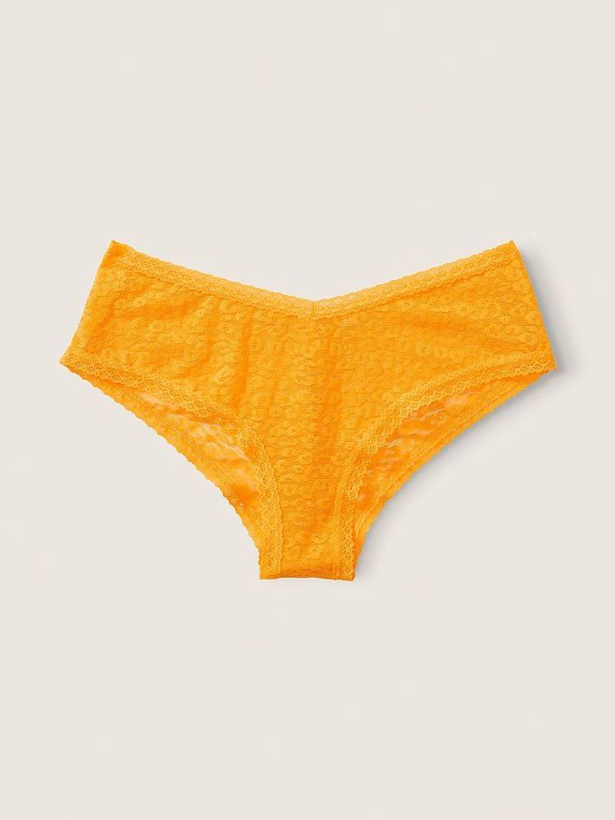 Wild Marigold Yellow Lace Logo Cheeky Knickers (P77466) | €3