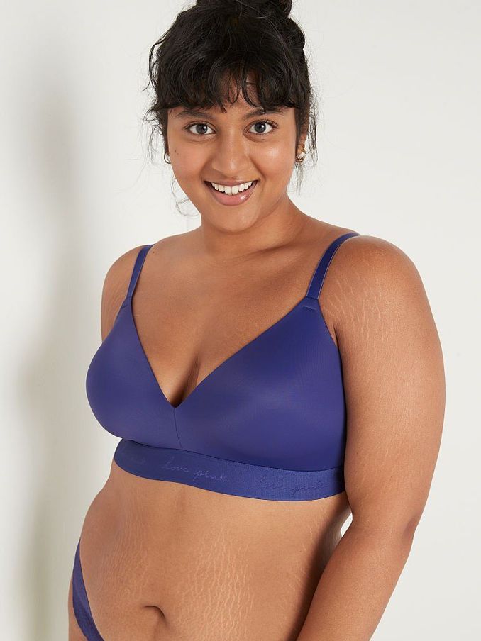 Indigo Blue Smooth Lightly Lined Non Wired T-Shirt Bra (P78234) | €15