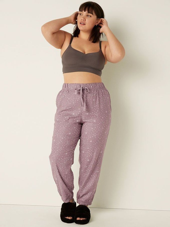 Dreamy Lilac Constellation Flannel Sleep Campus Pant (P78950) | €11