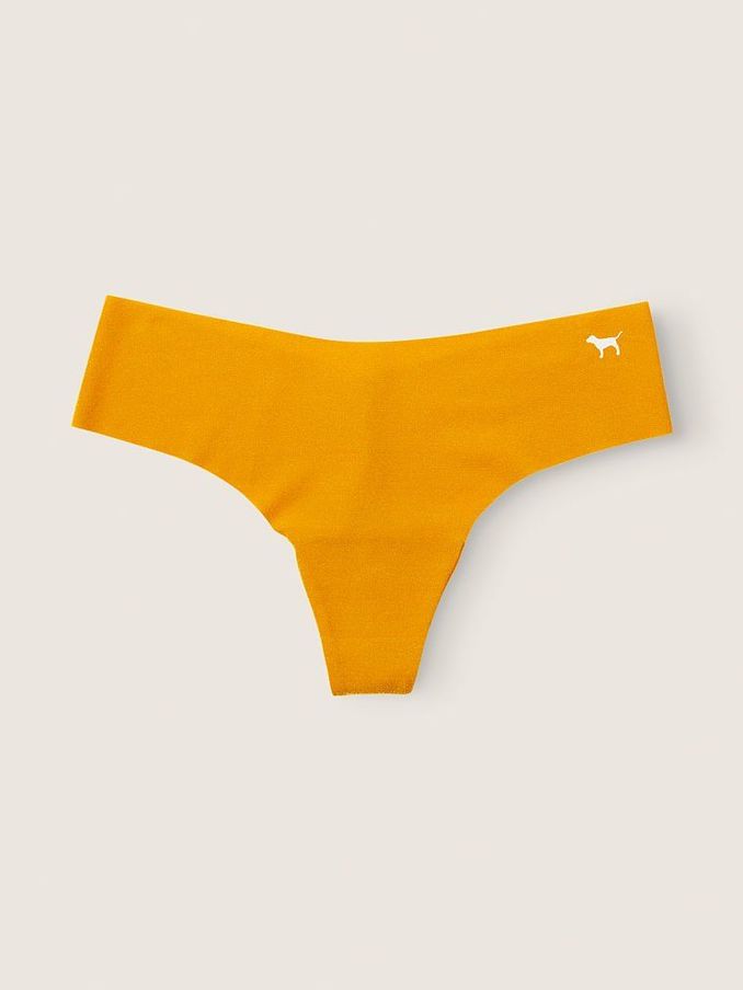Golden Mustard Yellow No Show Thong Knickers (P79918) | €3