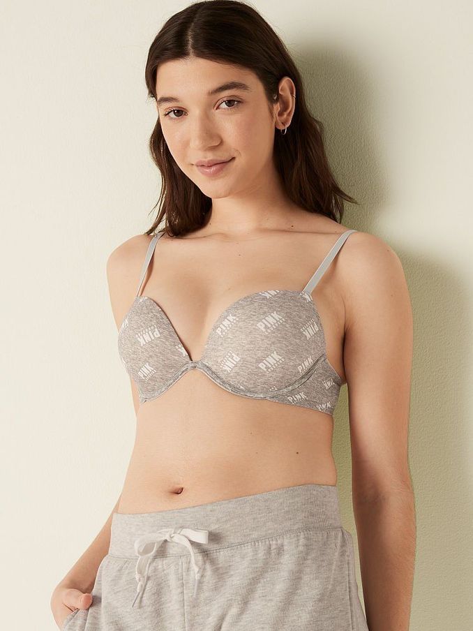 Classic Stormy Logo Add 2 Cups Smooth Push Up T-Shirt Bra (P80305) | €11