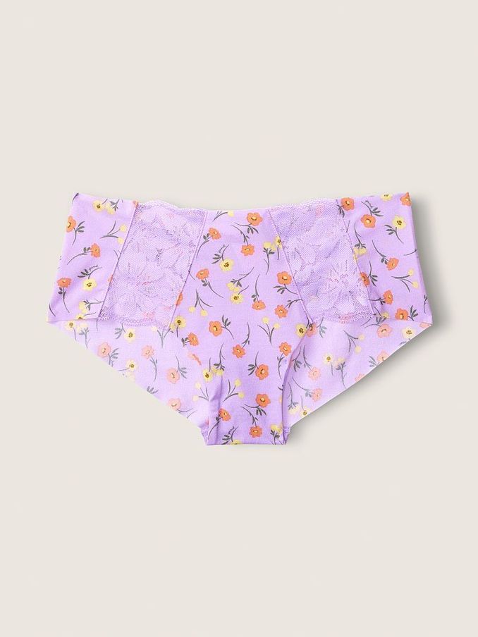 Purple Petal Floral NoShow Lace Trim Hipster Knickers (P80324) | €3