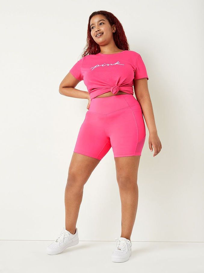 Capri Pink Ultimate V High Waist 6" Bike Short (P80328) | €13