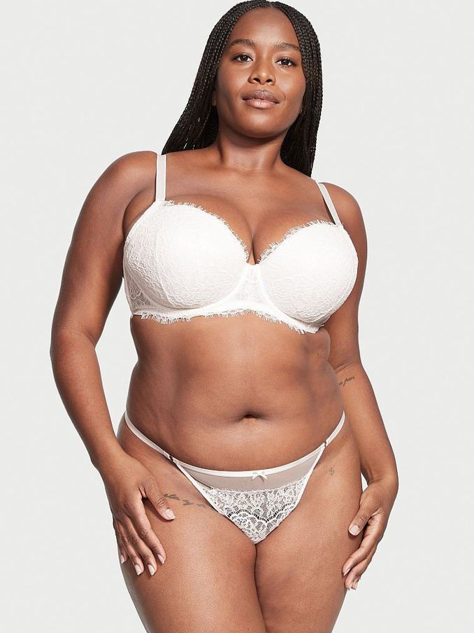 Coconut White Lace G String Knickers (P81173) | €7