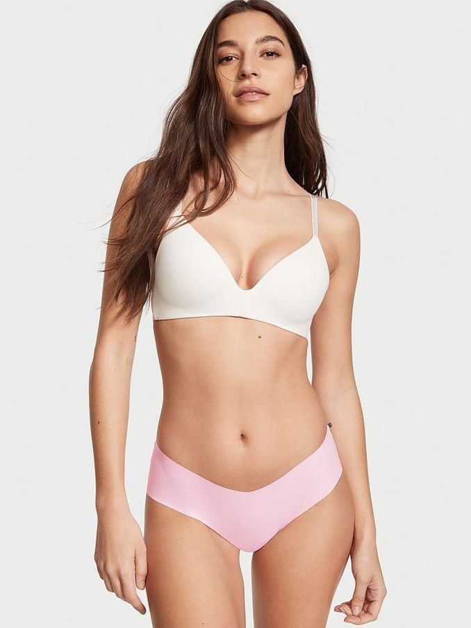 Babydoll Pink Lace No Show Cheeky Panty (P81178) | €3