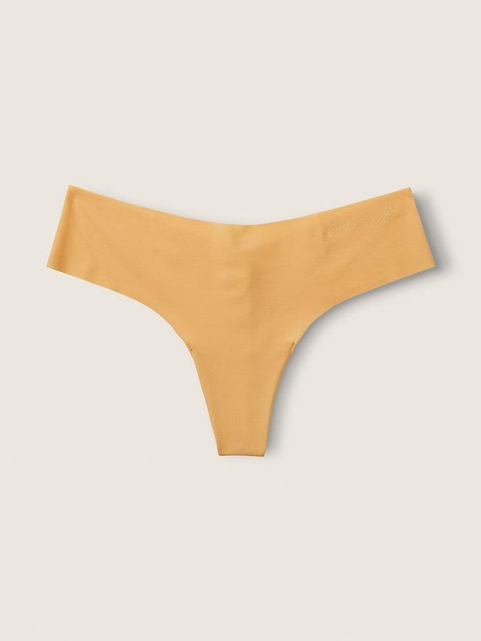 Wheat Yellow No Show Thong Knickers (P82726) | €3
