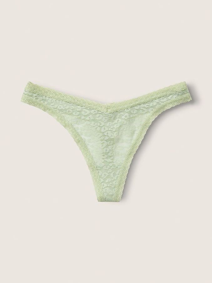Celadon Green Wear Everywhere Lace Thong (P85879) | €4