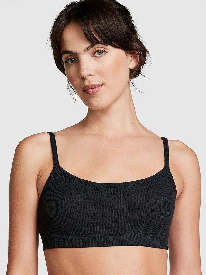 Pure Black Waffle Bralette (P86477) | €7