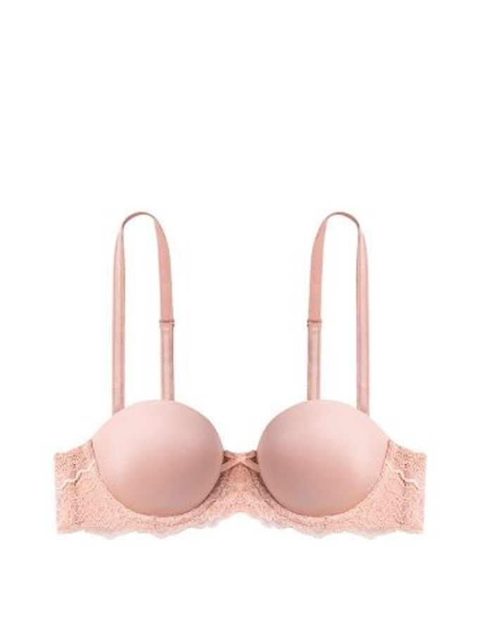Evening Blush Gold Floral Lace Multiway Strapless Bra (P87716) | €33