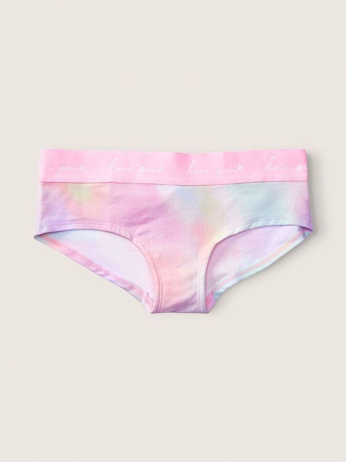 Tie Dye Daisy Pink Cotton Logo Hipster Knicker (P89666) | €3