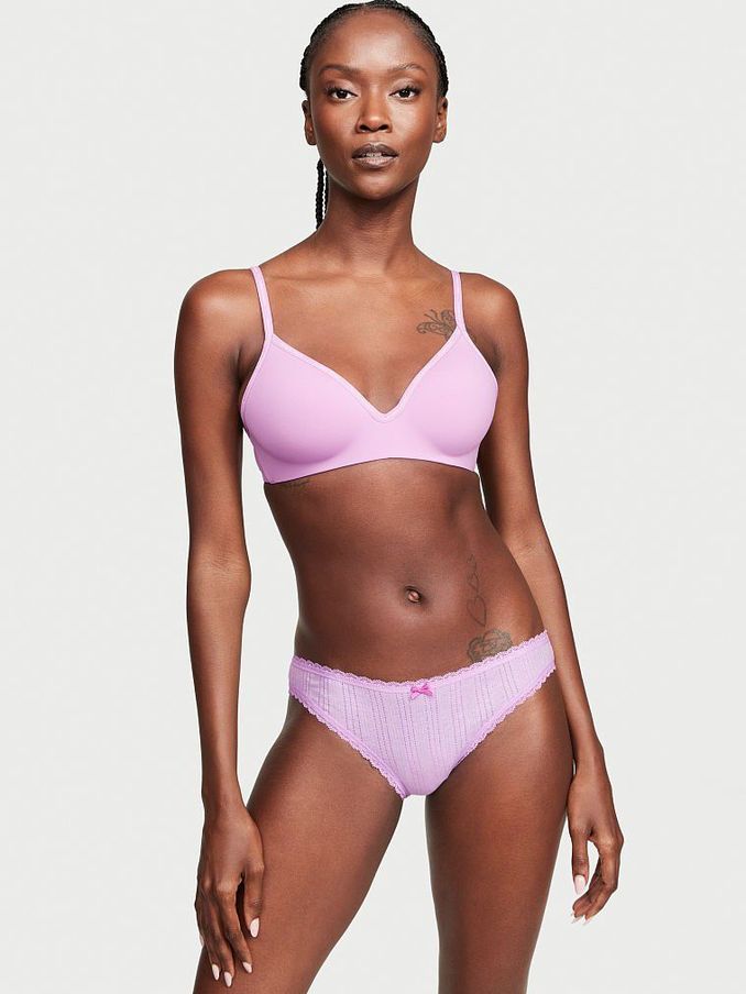 Petal Purple Stretch Cotton Bikini Knickers (P90999) | €3