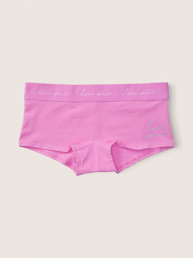 Pink Bloom Cotton Logo Short Knickers (P95230) | €3