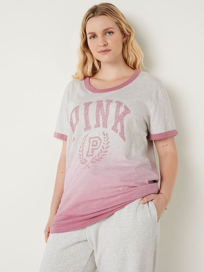 Grey Campus Ringer T-Shirt (P95303) | €17
