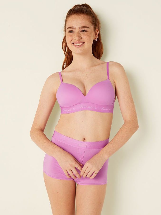 Pink Bloom Smooth Non Wired Push Up T-Shirt Bra (P95329) | €11