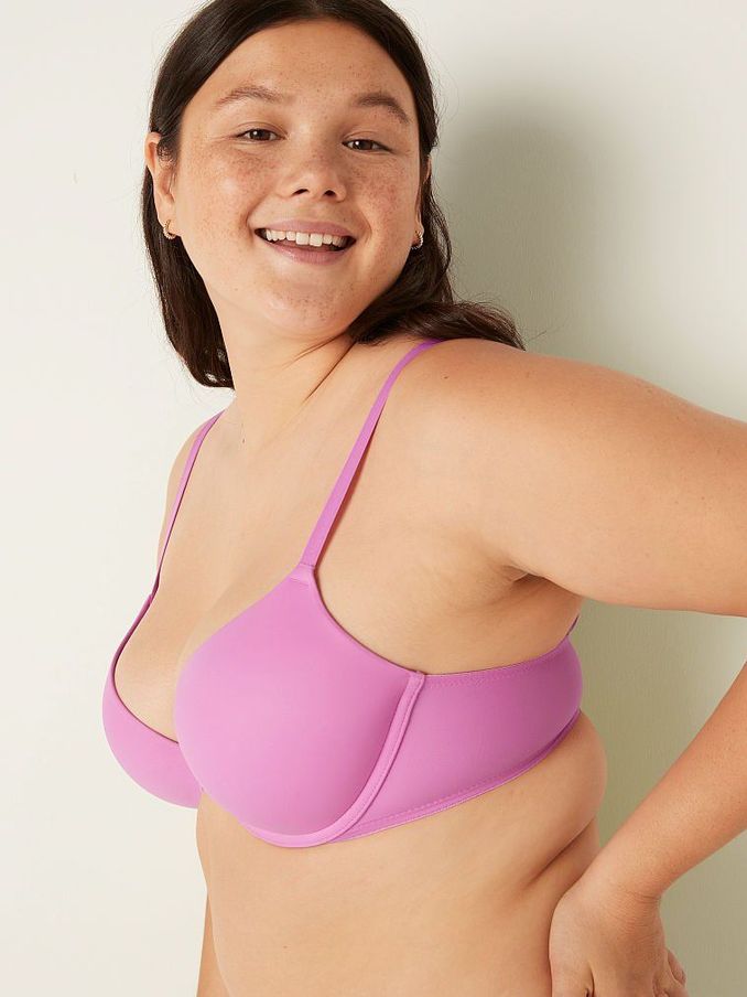 Pink Bloom Smooth Front Fastening Push Up T-Shirt Bra (P95769) | €11