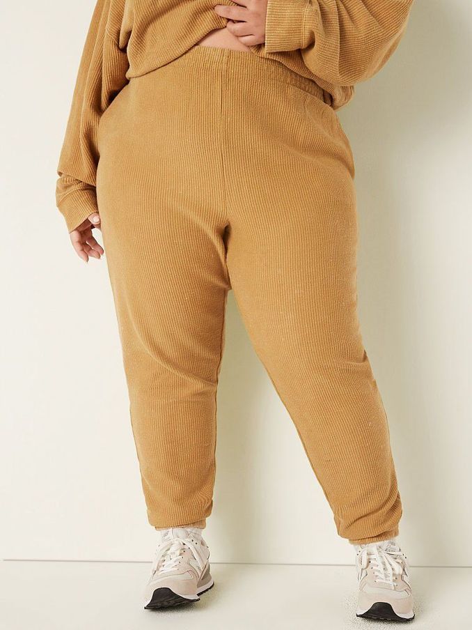Blue Heavyweight Rib High Waist Jogger (P99086) | €22