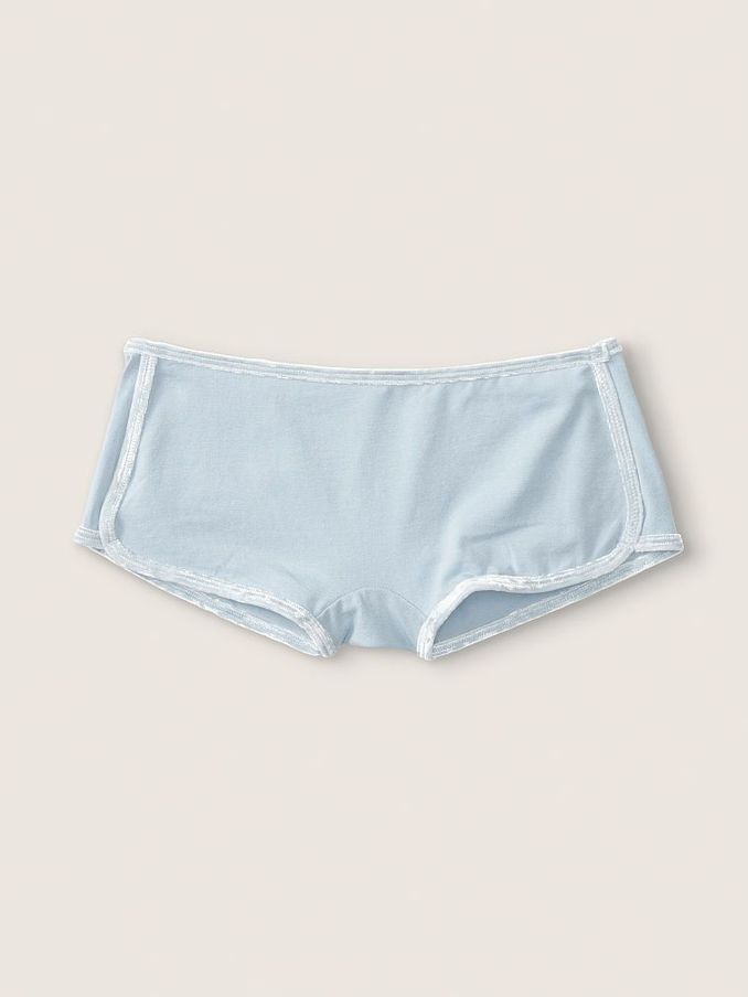 Fog Blue Cotton Short Knicker (Q02720) | €4