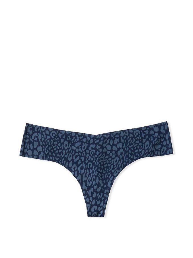 Blue Leopard Smooth No Show Thong Panty (Q04255) | €4