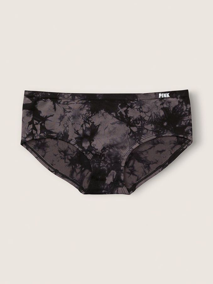 Dark Charcoal Tie Dye Grey Hipster Seamless Knickers (Q05251) | €4