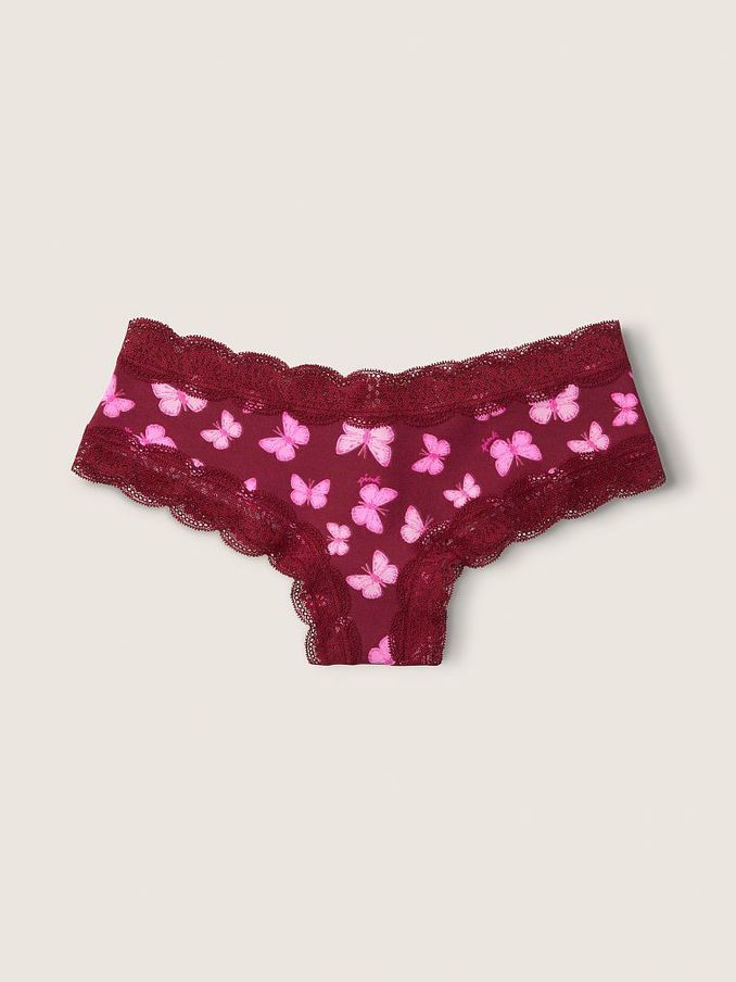 Red Lace Trim Knickers (Q06590) | €3