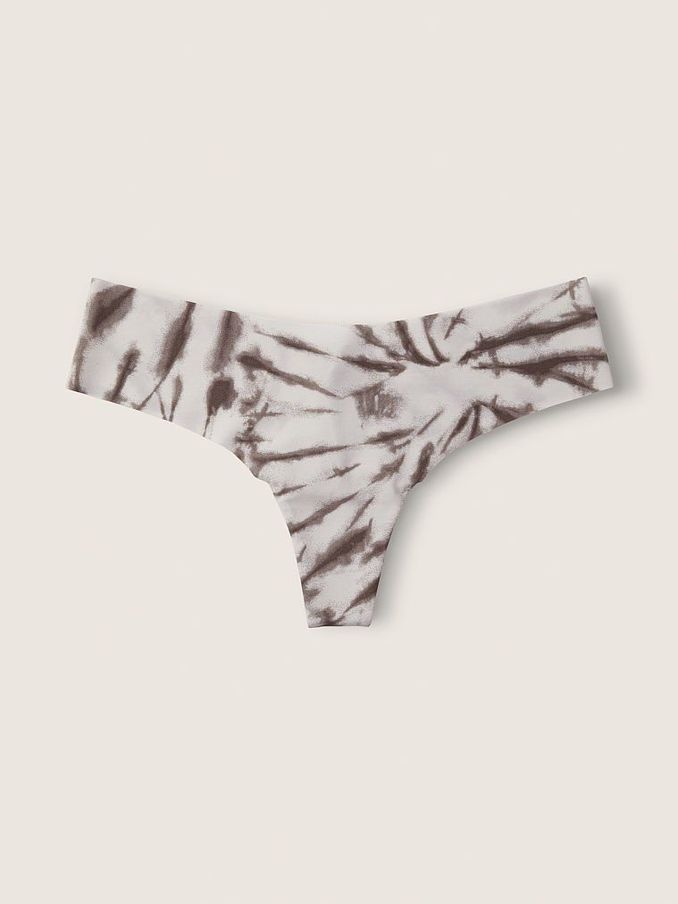 Tie Dye Tinted Grey No Show Thong Knickers (Q06610) | €4