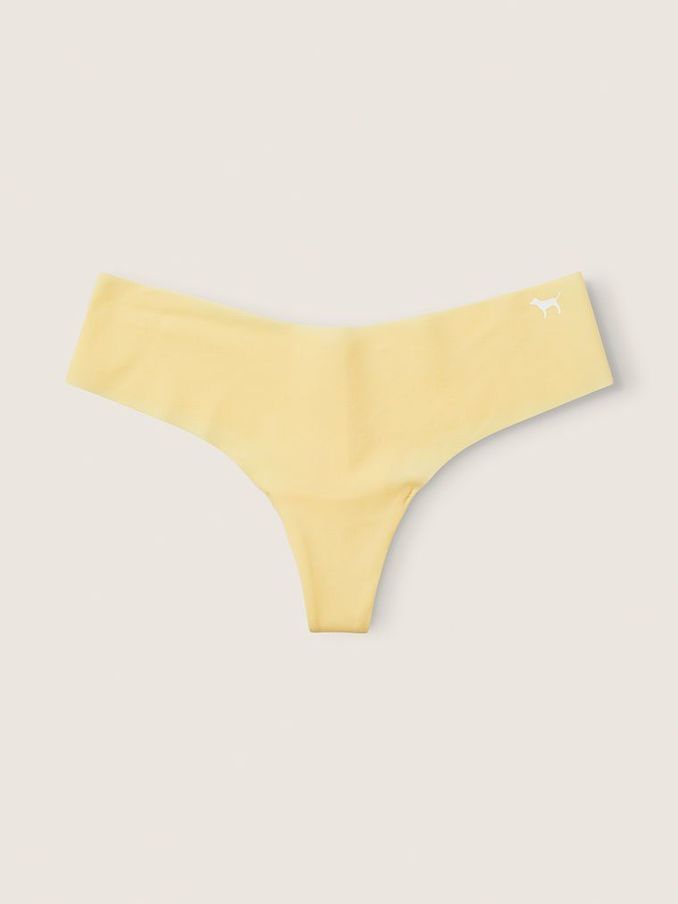 Pale Yellow No Show Thong Knickers (Q06613) | €3