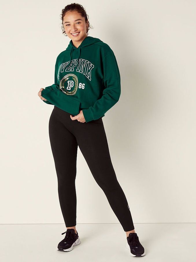 Black Cotton High Waist Full Length Legging (Q07934) | €13