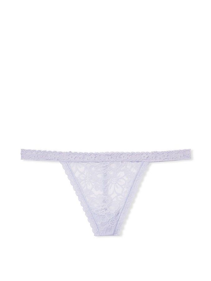 Icy Lavender Floral Lace Vstring Panty (Q08021) | €3