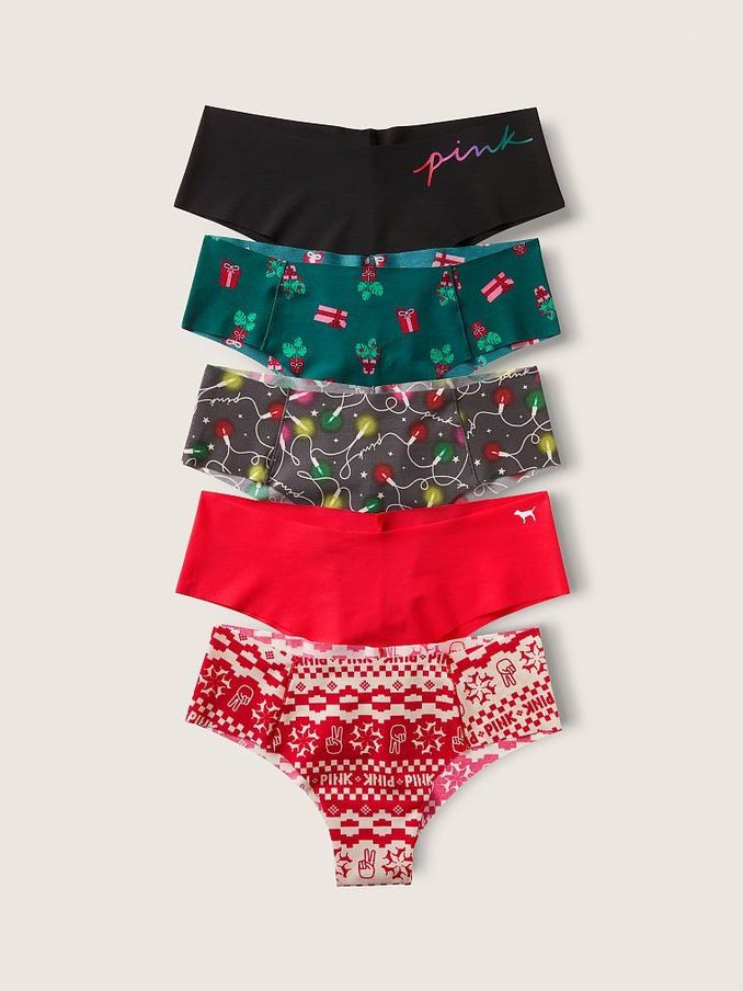 Christmas Print 5 Pack No Show Cheekster (Q08068) | €3