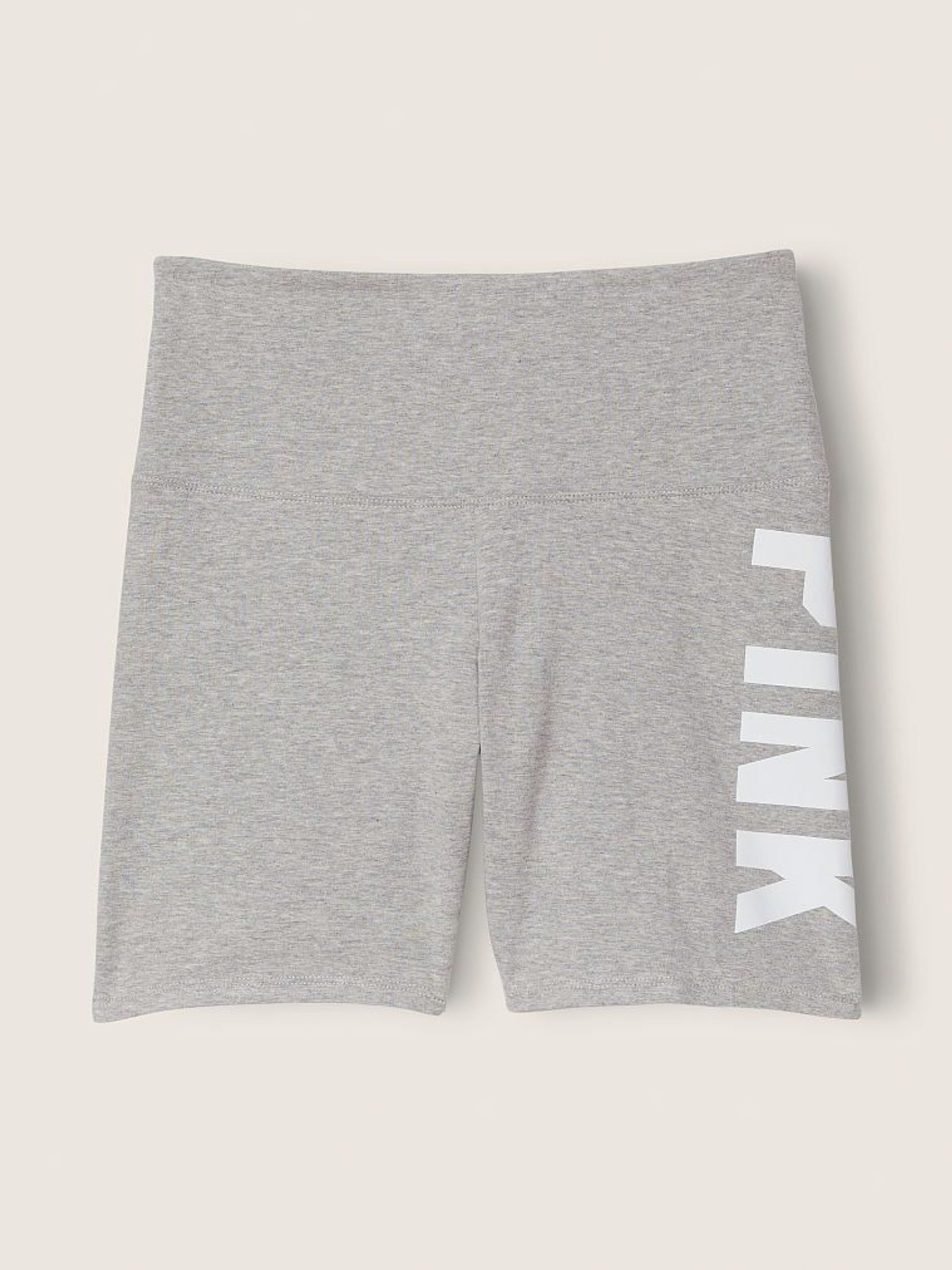Grey Cotton High Waist " Bike Short (Q08349) | €13