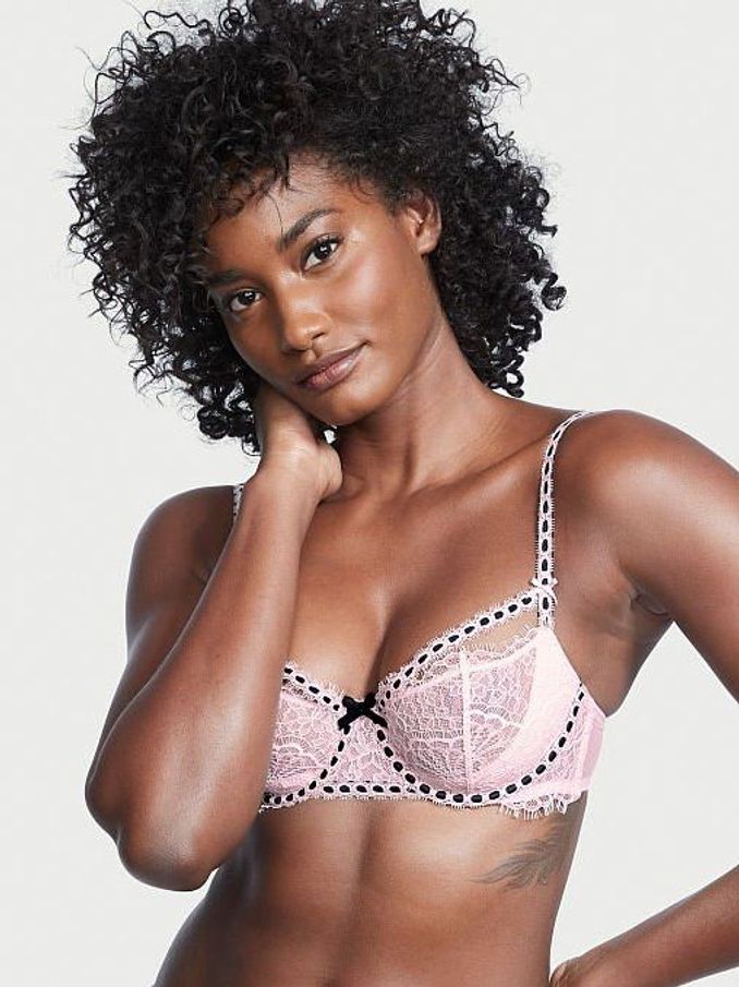 Angel Pink Wicked Unlined Balconette Bra (Q08669) | €22