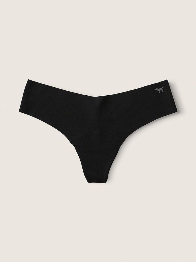 Pure Black Thong Smooth No Show Knickers (Q09350) | €10.50