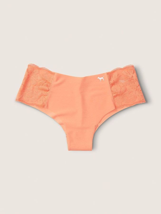 Coral Cream Orange No Show Cheeky Knickers (Q09361) | €3