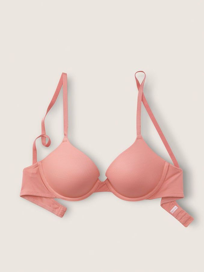 French Rose Pink Smooth Multiway Strapless Push Up Bra (Q09429) | €12